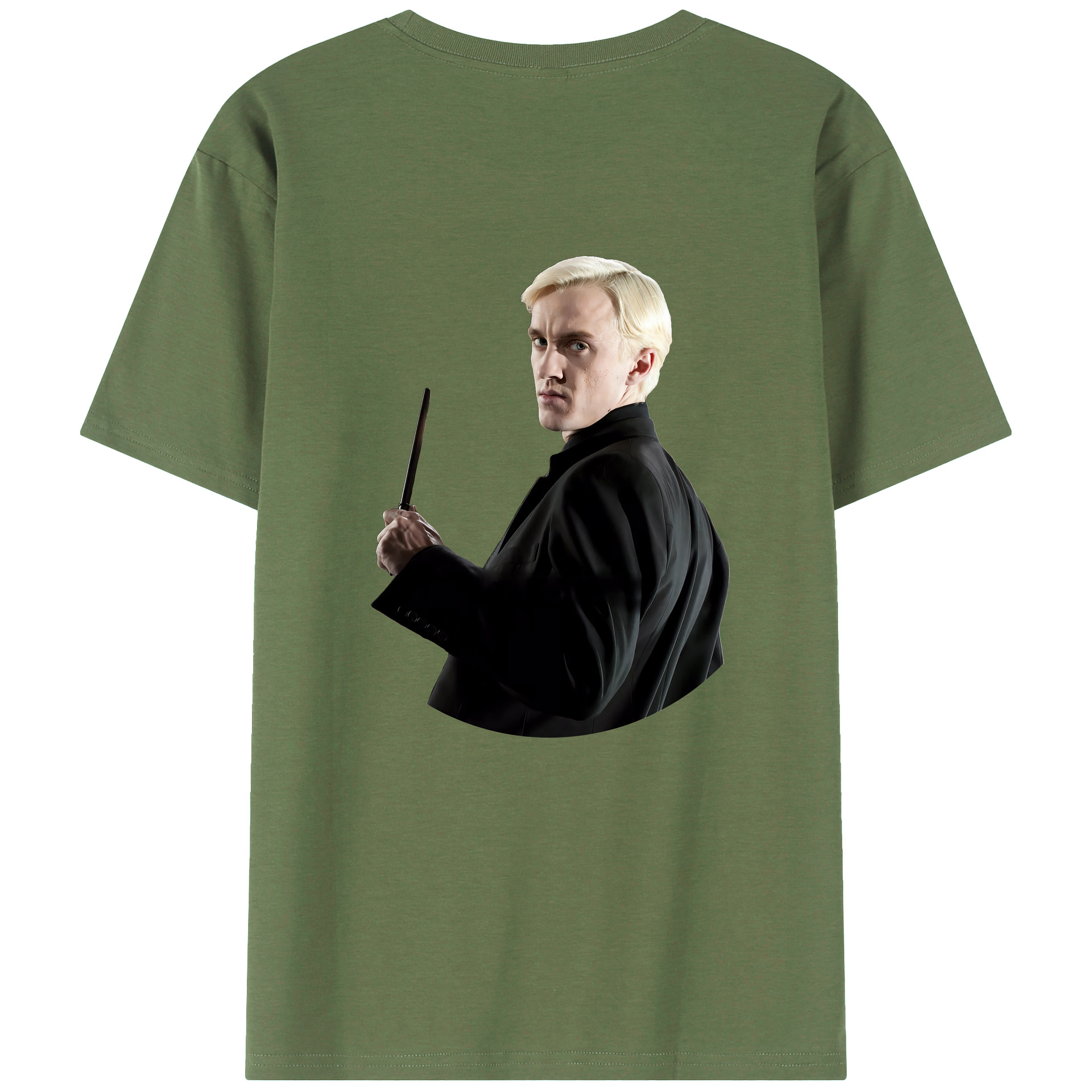 （画像用） Harry Potter ハリー・ポッターシリーズ 綿100％ メンズ半袖Tシャツ（バックプリント） 通気性